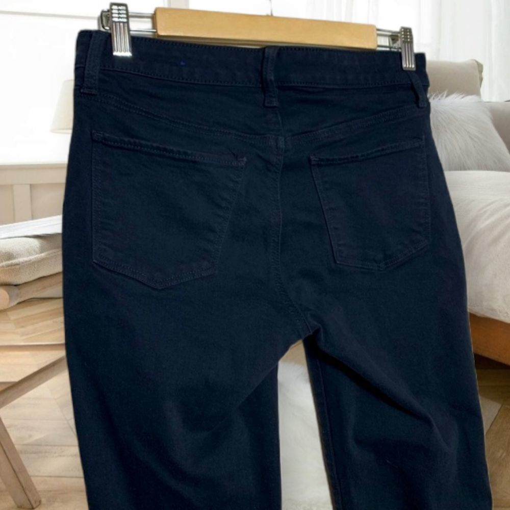 TALBOTS FLAWLESS LIMITED EDITION HIGH MID RISE SLIM ANKLE BLACK SEQUINED JEANS 4 - Picture 8 of 13